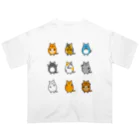 hiropo3のねこズ オーバーサイズTシャツ