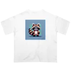 himajinseijin01のドット絵アライグマちゃんTシャツサイズ Oversized T-Shirt