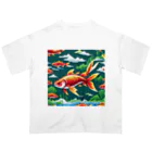 yukki1975のピクセルアートの5月 オーバーサイズTシャツ