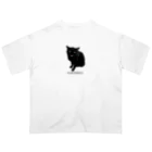 くろねこ屋の黒猫① オーバーサイズTシャツ