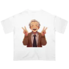 ちゃみのダブルピースじぃちゃん オーバーサイズTシャツ