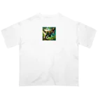 dinosaur_brothersのりあるティラノ① Oversized T-Shirt