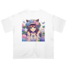 yos-1292583のねこニコばん オーバーサイズTシャツ