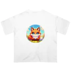 さとさんのかわいい丸っこいキツネ オーバーサイズTシャツ