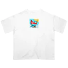 bugisショップの煌めくトロピカルバード🐦️ Oversized T-Shirt