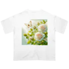 Rパンダ屋の「白薔薇」グッズ オーバーサイズTシャツ