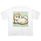 aikuの海外風ダラダラわんちゃん オーバーサイズTシャツ