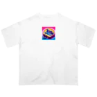 ドット職人のピクセルアート　レトロゲーム Oversized T-Shirt