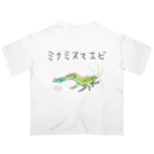 すしずのミナミヌマエビ オーバーサイズTシャツ