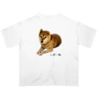 柴犬しばわんこhana873の伏せ？してる柴犬さん オーバーサイズTシャツ