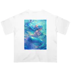 AQUAMETAVERSEの大切な人を想う人魚姫　7883 Oversized T-Shirt