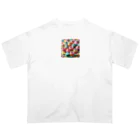 sweeshiiの甘くて美味しそうな洋菓子 オーバーサイズTシャツ