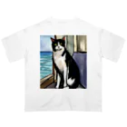 Ppit8の旅する猫 オーバーサイズTシャツ