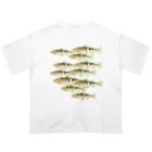 chicodeza by suzuriのヤマメの魚群 Oversized T-Shirt