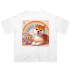 癒しのショップの夢の中の柴犬 Oversized T-Shirt