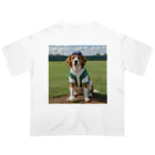 ぽめさくの犬野球 オーバーサイズTシャツ