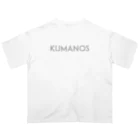 クマノズのKUMANOS白 Oversized T-Shirt