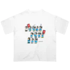 reiseidoの新選組隊士旗赤 Oversized T-Shirt