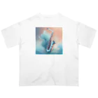 chan-takehaniのサファイアブルーの旋律 Oversized T-Shirt