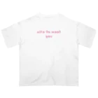 はりもと豆助のnice to meet you オーバーサイズTシャツ