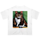 Ppit8のどっしりかまえる猫ちゃん Oversized T-Shirt