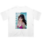 デジタル美女アートのAI美女グラビア11 オーバーサイズTシャツ