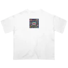 keyworks_shopの昭和レトロ80年代カセット Oversized T-Shirt