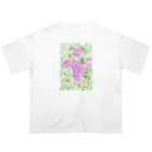 totoartの紫陽花 オーバーサイズTシャツ