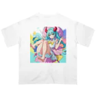 yozoraniyumeoの魔法悪魔少女 オーバーサイズTシャツ