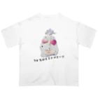 Keiko_Naoko-Art-Japanの海王 ポセイドン（ロゴ入り）その気持ち ありがたい Oversized T-Shirt