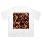 オンラインショップイエローリーフの赤い薔薇　白い薔薇　鍵　可愛い　 Oversized T-Shirt