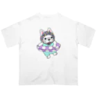 2216studioのわーい、夏だよー！のフレブルちゃん。 オーバーサイズTシャツ