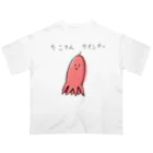 小６すみーんのショップのゆるいたこさんウインナーさんグッズ オーバーサイズTシャツ