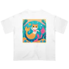 HanaCatStudioのおねがいしマーメイド Oversized T-Shirt