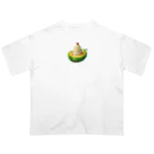 かるるんショップのメロンと生クリームとさくらんぼ Oversized T-Shirt