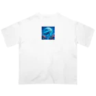 ultraha-のクジラと月 オーバーサイズTシャツ
