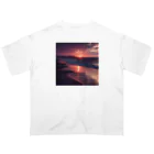 Mysycaの海辺の夕日 Oversized T-Shirt