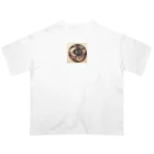 ayamomohidemiの神秘的な円 オーバーサイズTシャツ