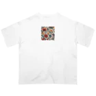 PlayfulBaseの花柄 オーバーサイズTシャツ