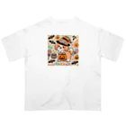 あとりえmignonのハロウィンドッグ Oversized T-Shirt