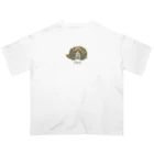 ZenCの【 FIKA 北欧 ハリネズミ】3 Oversized T-Shirt
