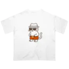 マカロンのサングラスをかけたネコ Oversized T-Shirt