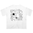 Illustrator イシグロフミカのBOOKCATCOFFEE Oversized T-Shirt