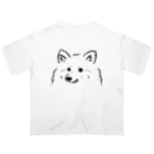 Chiyo.Wan(🐕🕊️のお店)のふわふわ白わんこ あっぷ Oversized T-Shirt