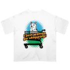 犬グッズの店しえるぶるーの柴犬 in ショッピングカート Oversized T-Shirt