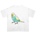 まめるりはことりのごきげんセキセイインコ【まめるりはことり】 Oversized T-Shirt