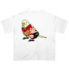 まめるりはことりのごきげん着物セキセイインコ【まめるりはことり】 Oversized T-Shirt