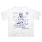 loveclonesのGET WET セーラーマリン オーロラ ホワイト Oversized T-Shirt