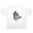 愛犬太郎のグッズの太郎の横顔【柴犬】 Oversized T-Shirt