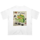 KIYOKA88WONDERLANDのピアノかっぱくん Piano Kappa-kun オーバーサイズTシャツ